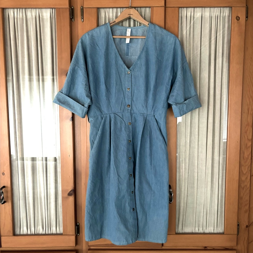 Eve Gravel Denim Chambray Dress